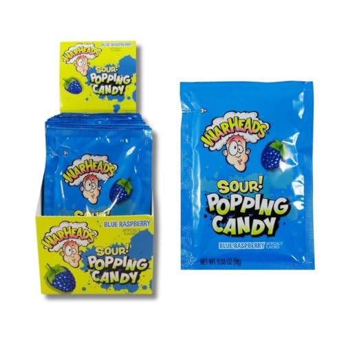 Warheads SOUR Candy Collection By Lyza's Sweets & Treats (20 Count, Sour Popping Candy - Blue Raspberry)