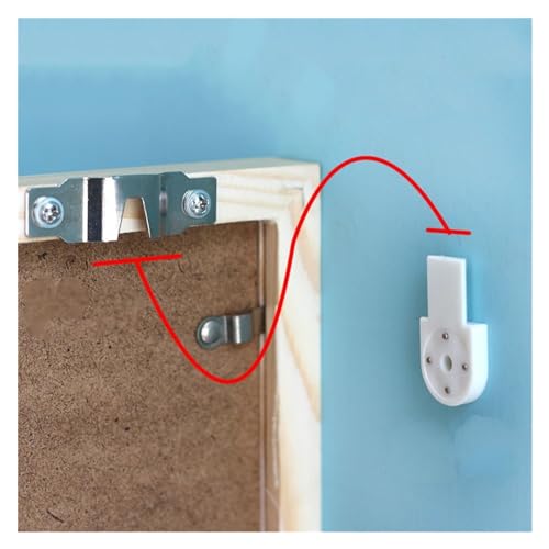 Image of GeRRiT 20pcs White Painting Photo Frame Hook Invisible Wall Nail Mount Hook Mirror Picture Hanging Hanger for Home Fastener Accessories, 10918302681