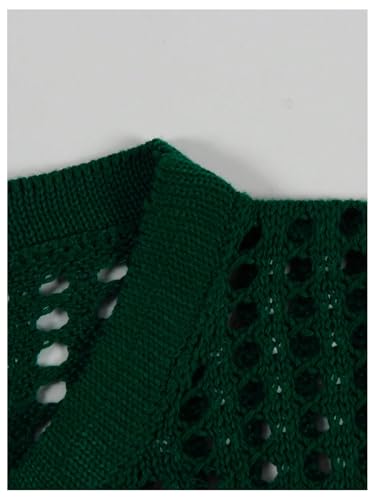 Milumia Women's Jersey Shirts See Through Number Print Short Sleeve T Shirt Hollow Out Knitted Tops3