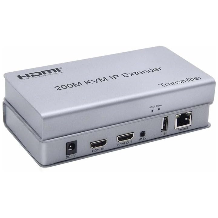 MICROWARE HDMI USB KVM Extender Up to 200M,KVM IP Extender RJ45 IP Network, Single cat5e/6/7 200M HDMI Over IP Extender Full HD 1080P-image-37