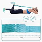 Aozora Yoga Strap Stretching Strap with Loops, Stretch Straps for Physical Therapy, 10 Loops Non-Elastic Exercise Strap for Pilates, Dance and Gymnastics - Image 2