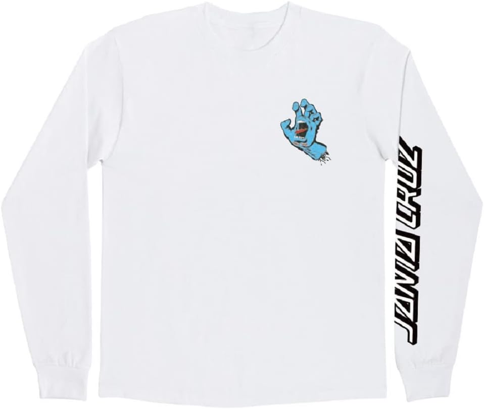 SANTA CRUZ Men's Long Sleeve T-Shirt Screaming Hand Skate L/S T-Shirt