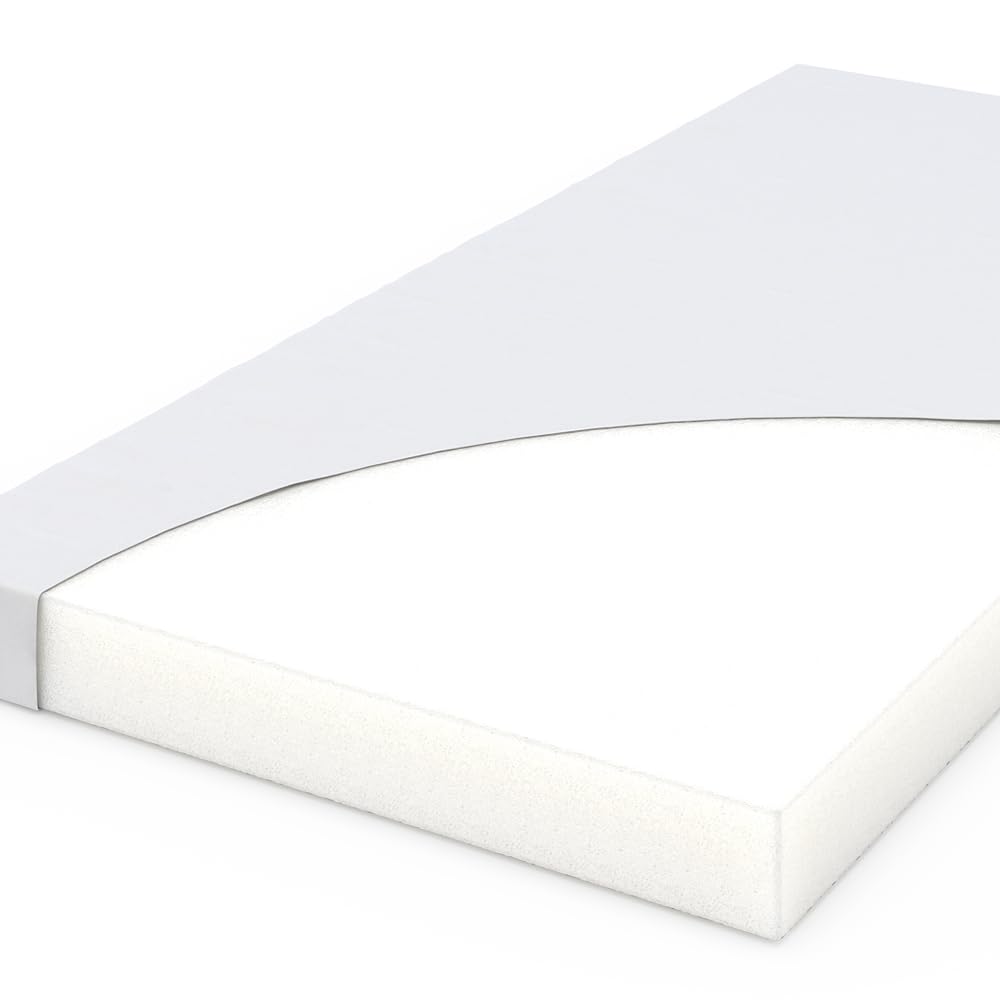 VitaliSpa Matelas pour Enfants, Blanc, 140x70cm, avec Housse Respirante et système de Housse Amovible