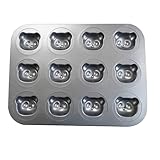 Xuancai Molde antiadherente de acero al carbono resistente para hornear con un bonito patrón múltiple para preparar pasteles sin esfuerzo, fácil limpieza