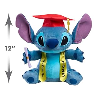 Justplaydisneystitchclassof2025graduation13inchlargeplushstitchstuffedanimalbluealienkidstoysforages2up Urban Country Home Decor Just play disney stitch class of 2025 graduation 13 inch large plush stitch stuffed animal blue alien kids toys for ages 2 up urban country home decor