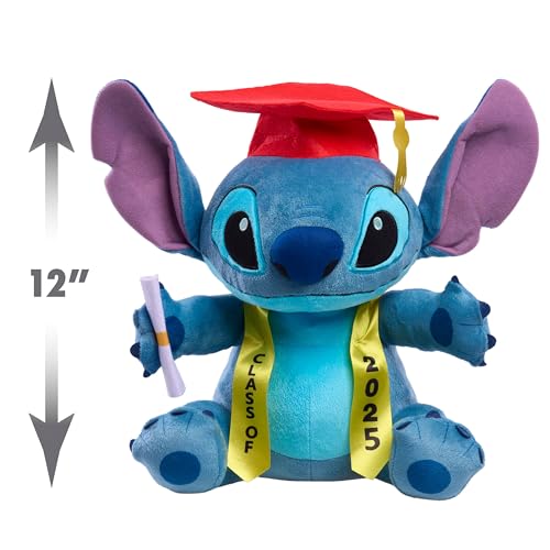 Justplaydisneystitchclassof2025graduation13inchlargeplushstitchstuffedanimalbluealienkidstoysforages2up Urban Country Home Decor Just play disney stitch class of 2025 graduation 13 inch large plush stitch stuffed animal blue alien kids toys for ages 2 up urban country home decor