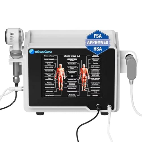 oGwuGwu 2026 New 3-in-1 Shockwave Therapy Machine + Ultrasound +Cold/Hot Therapy, Clinical-Grade All-in-One Rehabilitation Equipment for Plantar Fasciitis, Tendinitis, Vascular ED, 2 Year Protection