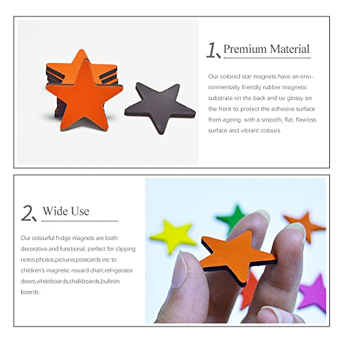 120 Pieces Star Magnets For Whiteboard Cute Colored Magnets Star For - View #6