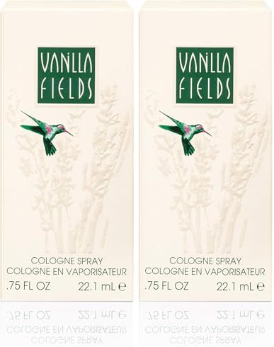 Vanilla Fields Cologne Spray, Vegan Formula, Perfume, Enticing Flower Notes, 0.75oz (Pack of 2)