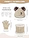 Senker Fashion Winter Beanie Kids Hat and Gloves Set for Girls Boys Toddler Pompom Knit Fleece Lined for Cold Weather