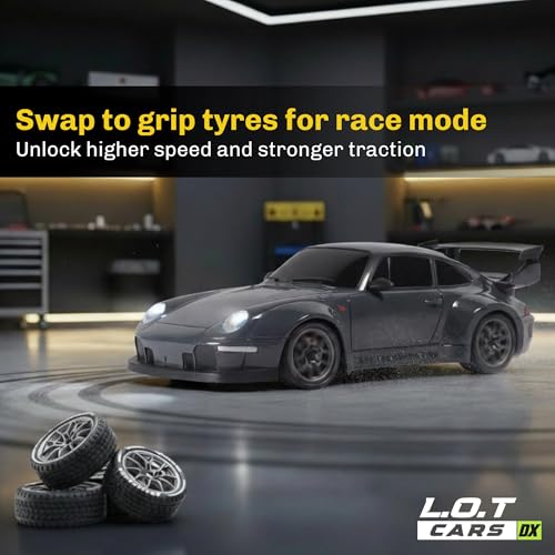 L.O.T TOYS Flare Premium RC Drift Car 4WD 20Kmph Burnout Grey - Image 7