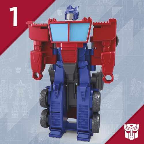 Transformers F6960 1-Step Flip Heroes 3-Pack, 4-Inch Wheeljack, Bumblebee, And Optimus Prime Action Figures thumb #7