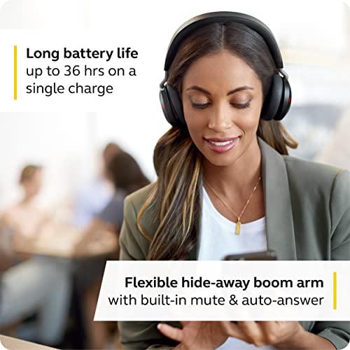 (Renewed) Jabra Evolve2 75 PC Wireless On Ear Headset with 8-Microphone Technology - Dual Foam Stereo Headphones with Advanced Active Noise... - Image 6