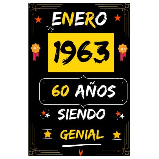 CUADERNO, ENERO 1963, 60 Años Siendo Genial: Regalo de 60 cumpleaños para mujeres y hombres, ideas de 60 cumpleaños... un cumpleaños... divertido, ... regalo de 60 cumpleaños para él/ella.
