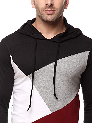 Image of GRITSTONES Men's Cotton Blend Hooded Neck Hoodie