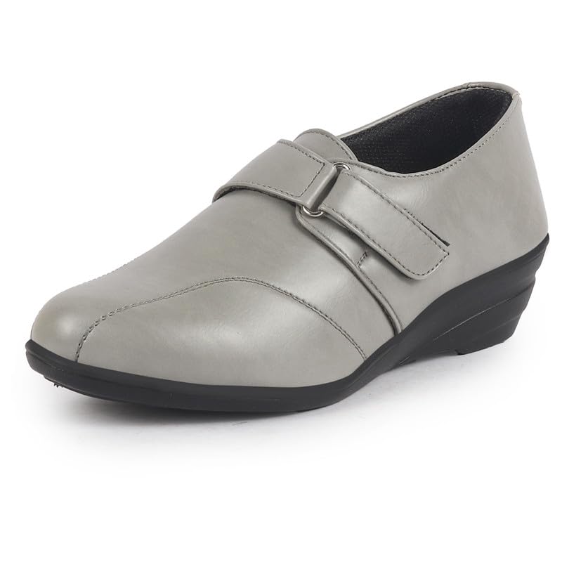 Image of FAUSTO Women's Outdoor Fashion Hook and Loop Platform Heel Wedges