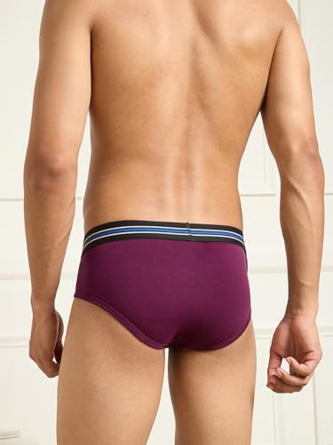 Image of Modern Crew CoolSense Cotton Briefs for Men| Super Combed Cotton with Stretch, Stay 3 Degrees Cool & Fresh, Anti-Bacterial| Microfiber Waistband