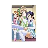 Anime Poster Love Live School Idol Project Aesthetic Posters Posters for Girls Room (2) Wall Art Paintings Canvas Wall Decor Home Decor Living Room Decor Aesthetic 16x24inch(40x60cm) Unframe-style