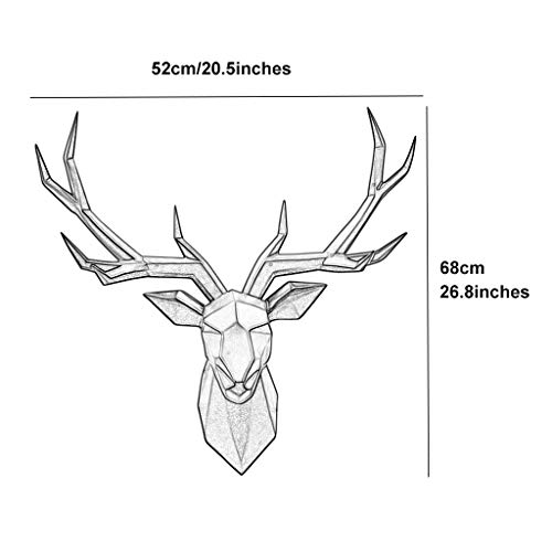 Hertenkop Wanddecoratie Wandhangende Hertenkop Geometrische Herten Hoofd Muur Opknoping Creatief Hertenkop Decoratie… - Afbeelding 8