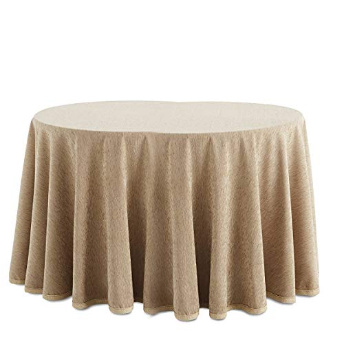 Lanovenanube - Falda Camilla Ovalada Chenilla - 80x125 cm - Color Beig Cover