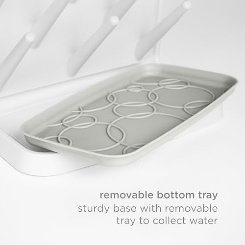 Image of Ubbi Vertical Baby Bottle Drying Rack, Space Saving Countertop Bottle Dryer (Pack of 6)