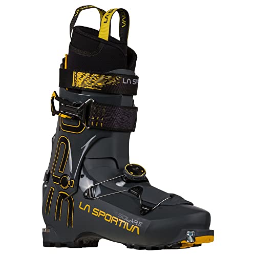 La Sportiva Solar II, Scarponi da sci Uomo, Grigio/giallo (Carbon/Yellow), 40 EU