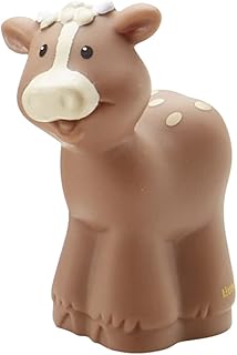 Replacement Part for Fisher-Price Little People Nativity Set - DPX53 ~ Brown Cow with Tan Spots ~ Works with Many Sets