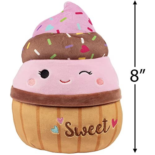 Squishmallow 8" Dessert Food Plush, 3Pk - Cupcake, Smores, & Strawberry - Set Of 3 - Official Kellytoy - Soft And Squishy Adorable Stuffed Animal Toy - Great Gift For Kids - Ages 2+ #TOP3