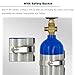 DLYZAYE Gas Cylinder Bracket, (2/3 Pack Small Oxygen Cylinder Storage Stand, Floor Mounting Stainless Steel Gas Tank Holder for E/D/C/ M9 Size Oxygen Tanks, Carrier Shelf for Factory/Garages