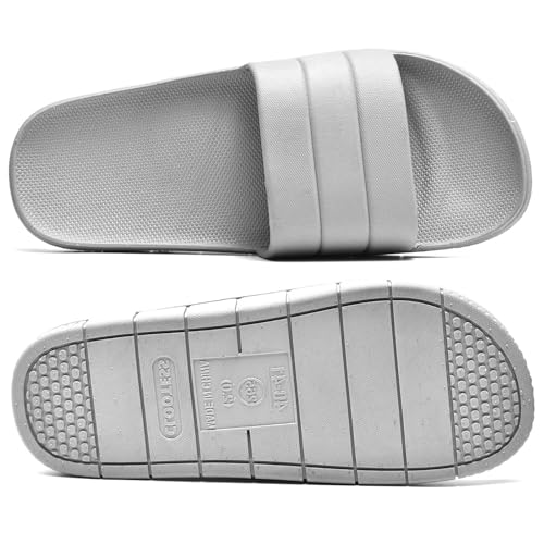 Image of clootess Shower Slide Shoes for Men and Women Home Sandal Bath Slipper Indoor House Pool College Dorm Non-Slip