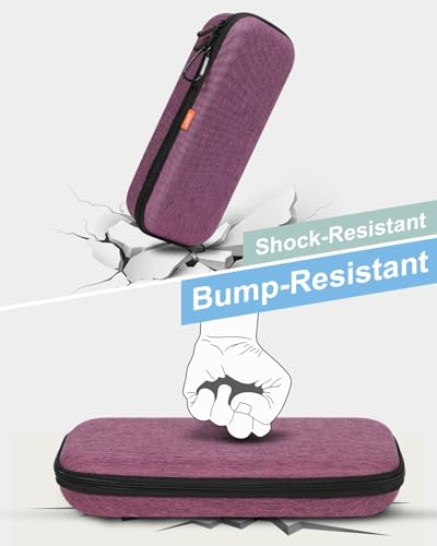 Image of Hard Stethoscope Case for 3M Littmann Classic III /Cardiology IV /MDF Acoustica Stethoscopes - Shockproof Stethoscope Bag Travel Carrying Case for Medical, Doctor, Nurse Accessories - Grape-Purple