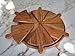 Pizza Serving Board - Wooden Serving Tray 12' Inch Dia - 6 Individual Charcuterie Boards and a Pizza Plate. The Ultimate Pizza Serving Tray Experience.