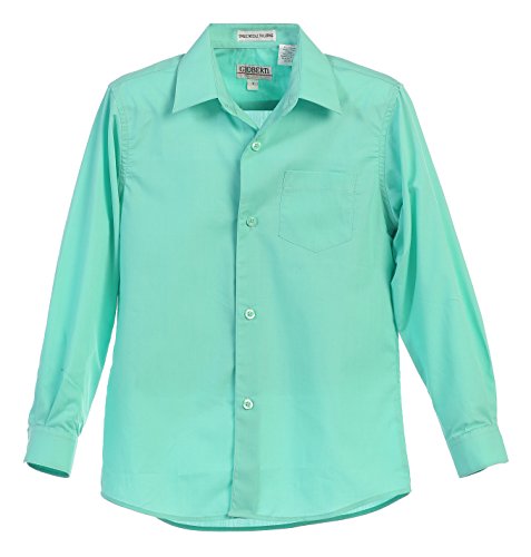 Image of Gioberti Boys Long Sleeve Solid Dress Shirt