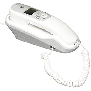 AT&T TR1909 Trimline Corded Phone with Caller ID, White