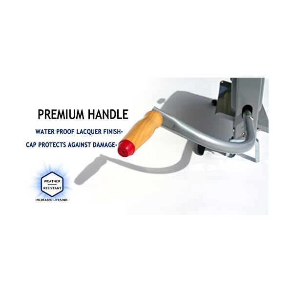 Northwood Calliger Calliger 360 | Handkurbel Wäschemangel | Neue patentiertes Spannsystem | 14a € Roller | Manuell Aus Gitter Waschtrockner | Kleidung, Handtücher, Chamois, Schwamm - Rote Farbe Nur – Bild 5