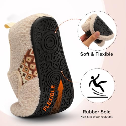 BARERUN Women Slippers Adjustable Wide Diabetic House Slippers for Women Soft-Lightweight House Shoes with Rubber Sole Indoor/Outdoor4