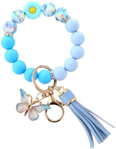 Amazon.com: Xinjoduz 2 PCS Cute Coquette Wristlet Keychain for Women ...