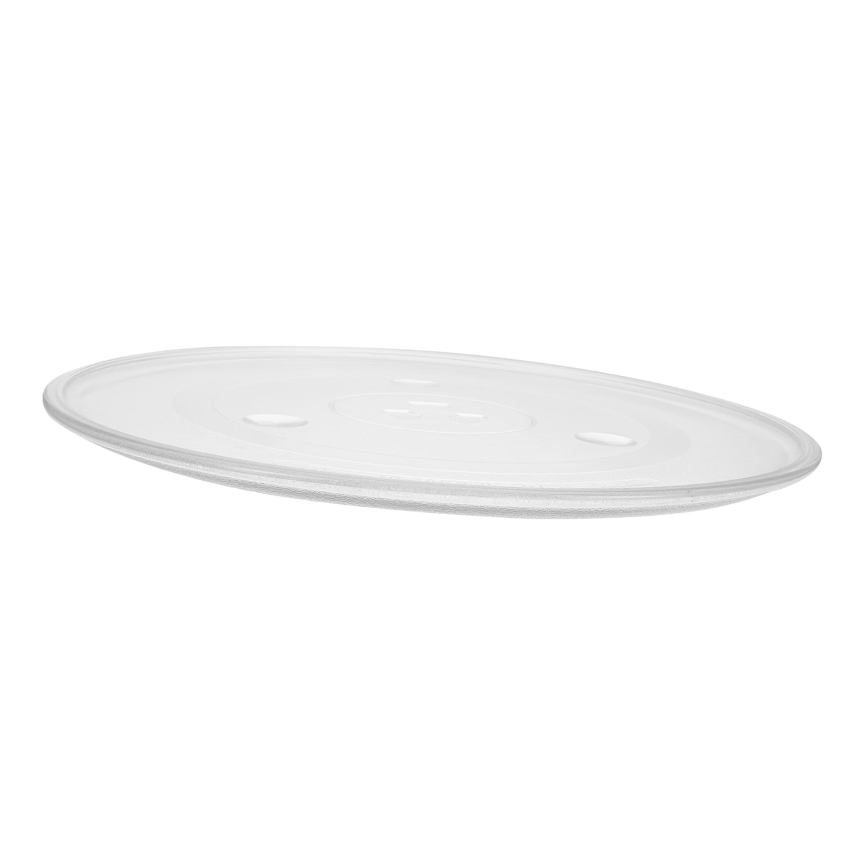 Plato Giratorio de Vidrio para Microondas, Bandeja de Cristal Engrosado, Apto para Alimentos, Resistente y Fácil de Usar