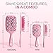 FHI Heat - UNbrush Detangling Brush Combo Pack — Original & Mini UNbrush Hairbrush for All Wet/Dry Hair Types — DuoFlex Anti Static Hair Brush, Vented Detangler Brush for Pain-Free Styling