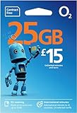 O2 Big Bundle SIM Card Pay As You Go - Contract Free - 30 Days - £15 - Unlimited Minutes - Unlimited SMS - 6GB DATA - Tri-SIM - Standard/Micro/Nano - (£15 Bundle)