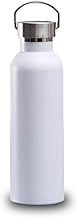 Garrafa Térmica Inox 500ml com Alça – Parede Dupla, Isolamento a Vácuo, Aço Inoxidável, Livre de BPA – Design Moderno e Elegante (Branco)