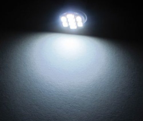 Jtech 10x T10 8-SMD Bombillas LED Blancas miniatura 2