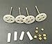 HUANRUOBAIHUO RC Quadcopter Gears Pièces de Rechange for Syma X5 x5C X5S X5SC X5SW hélice Protecteurs Quadrocopter Zubehör (Color : Option 1 Metal Gears)