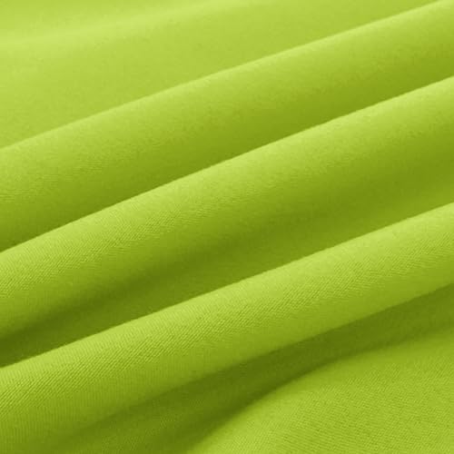Image of Elegant Comfort Luxury Ultra-Soft 2-Piece Pillowcase Set 1500 Thread Count Egyptian Quality Microfiber Double Brushed-100% Hypoallergenic-Wrinkle Resistant, Standard /Queen Size, Lime