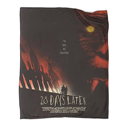 Skräckfilmsfilt 28 dagar senare prydnadsfilt lätt mjuk mysig flanell bäddsoffa 60 x 80 tum (150 x 200 cm)