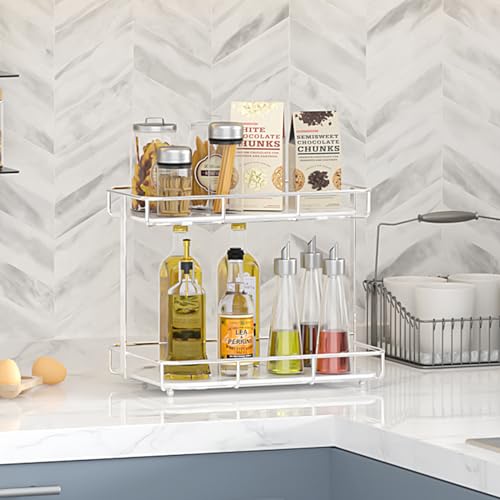 Image of Bathroom Organizer Countertop Perfume Organizer Makeup Organizer Cosmetics Storage Display Rack Vanity Tray Dresser Stainless Steel Gold Shelf White Marble Ceramic Tray