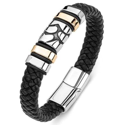 Bracelet punk homme tressé à offrir pour anniversaire et fête