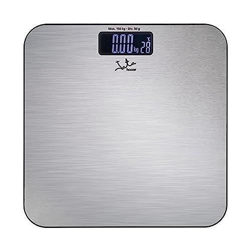 Jata Hogar MOD. 496N - Báscula de baño digital con superficie en acero inoxidable
