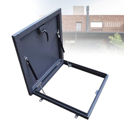 Tapa de tragaluz en aluminio galvanizado con soporte hidráulico de alta resistencia