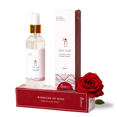 Image of Alcohol-Free Rose Attar Spray - Natural Long-Lasting Fragrance for All-Day Freshness & Floral Aroma.